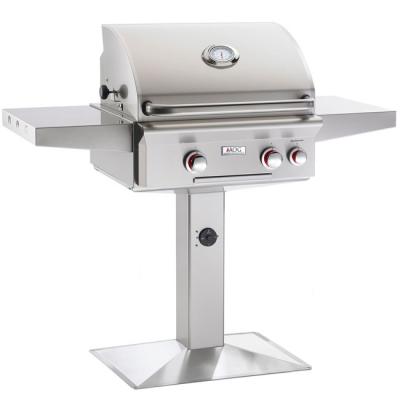 American Outdoor Grill Post Mounted With Rotisserie