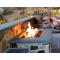 60" Rectangular Pre-Fab Gas Fire Pit W/ Enclosure