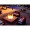 45" Square Pre-Fab Gas Fire Pit With Surround