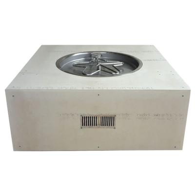 45" Square Pre-Fab Gas Fire Pit With Surround