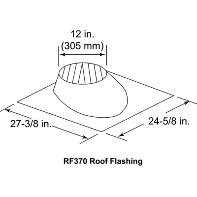 6/12 Roof Flashing For SL3 Series Vent Pipe