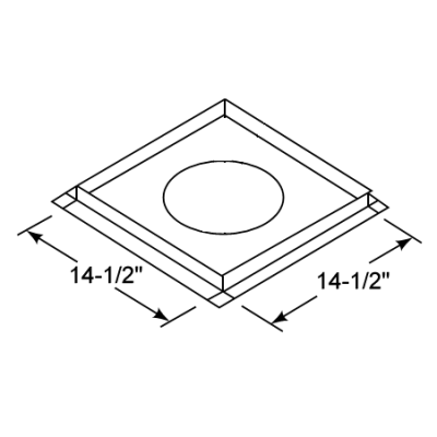 Firestop Spacer For SL3 Series Vent Pipe