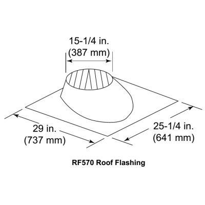 Standard Pitch Roof Flange For SL11 Series Vent Pipe