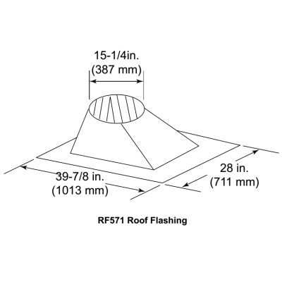 Steep Pitch Roof Flange For SL11 Series Vent Pipe