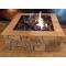 30 Inch Square Gas Fire Pit Kit with Electronic Ignition 200,000 BTU
