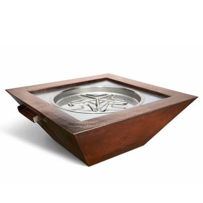 Gas Fire Pit Water Feature With Electronic Ignition
