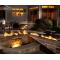 Linear Interlink Fire Pit Burner And Pan System