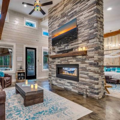 Artisan See-Through Vent Free Linear Fireplace