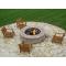 48 Inch Stainless Steel Gas Fire Pit Ring Kit