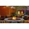 Round Match Lit Gas Fire Pit Kits