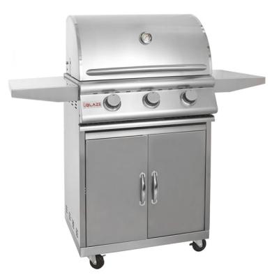 Blaze 25" Portable Grill With 3 Burners