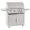 Blaze 32" Marine Grade LTE Portable Cart Grill With Lights