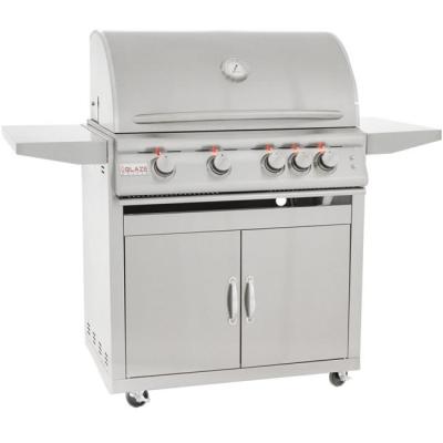 Blaze 32" Marine Grade LTE Portable Cart Grill With Lights
