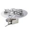 18 Inch Round Gas Fire Pit with Electronic Ignition 65,000 BTU