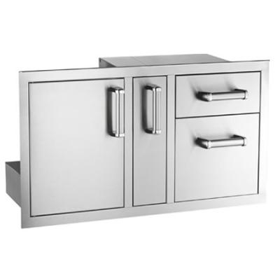 Fire Magic Premium Flush Mount 18" X 36" Access Door with Platter Storage & Double Drawer
