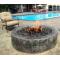 54 Inch Round Gas Fire Pit with Electronic Ignition 400,000 BTU