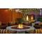 54 Inch Round Gas Fire Pit with Electronic Ignition 400,000 BTU