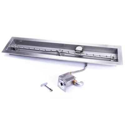 36" Linear Match Lit Fire Pit Kit