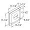 Vinyl Siding Standoff For 4" X 6-5/8" Pipe