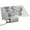 36 Inch Square Gas Fire Pit Kit with Electronic Ignition 250,000 BTU