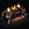 Real Fyre Evening Fyre Split Ventless See-Thru Gas Logs