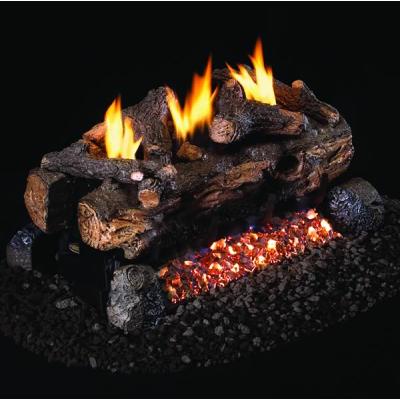 Real Fyre Evening Fyre Split Ventless See-Thru Gas Logs