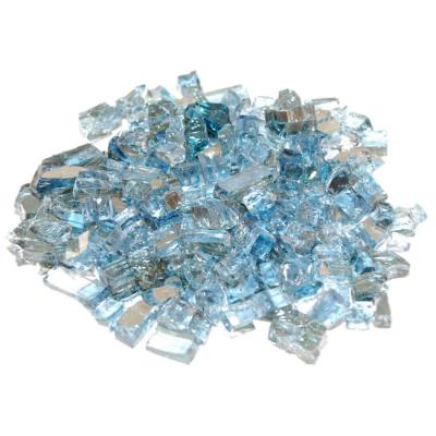 Caribbean Blue Reflective Fire Glass