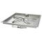 42 Inch Square Bowl Gas Fire Pit Kit with Electronic Ignition 400,000 BTU