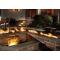 96" Trough Style Linear Fire Pit With Electronic Ignition