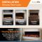SimpliFire 55" Scion Trinity Electric Fireplace