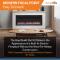 SimpliFire 50" Allusion Platinum Electric Fireplace