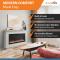 SimpliFire 50" Allusion Platinum Electric Fireplace