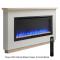 SimpliFire 50" Allusion Platinum Electric Fireplace