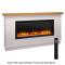 SimpliFire 50" Allusion Platinum Electric Fireplace