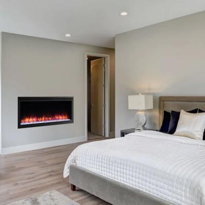 SimpliFire 50" Allusion Platinum Electric Fireplace