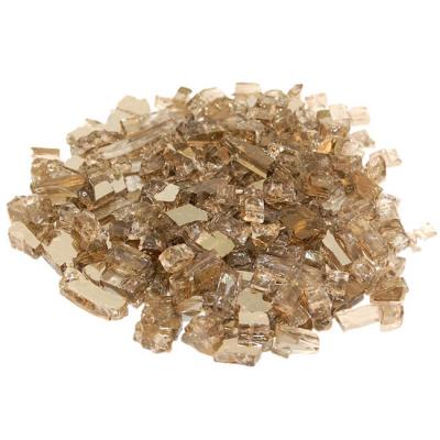 Bronze Reflective Fire Glass
