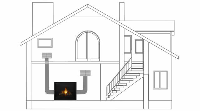 Majestic Meridian 42 Direct Vent GAS Fireplace MERID42IN