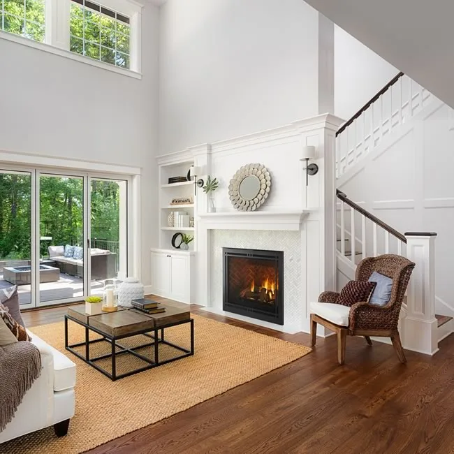 Meridian Platinum 42-Inch Fireplace by Majestic | Fine's Gas