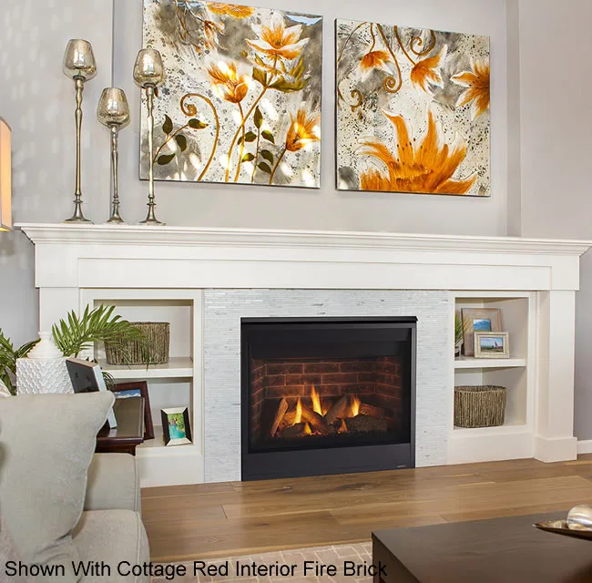 Quartz 32-Inch Direct Vent Fireplace by Majestic | Fine's Gas