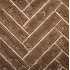 Majestic Tavern Brown Herringbone Fire Brick