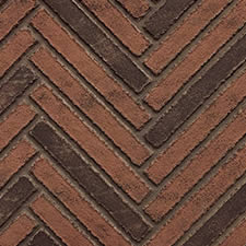 Brown Herringbone Brick Liner