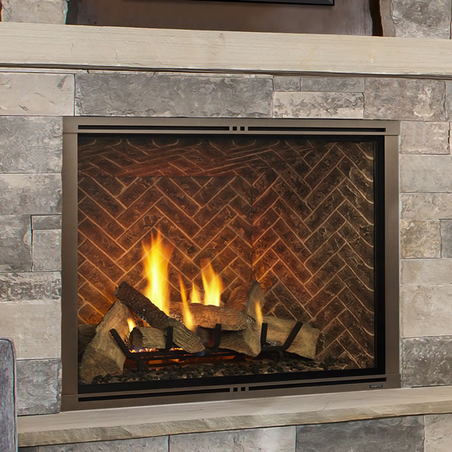 Marquis II 36 Clean Face Direct Vent Fireplace by Majestic | Fine's Gas