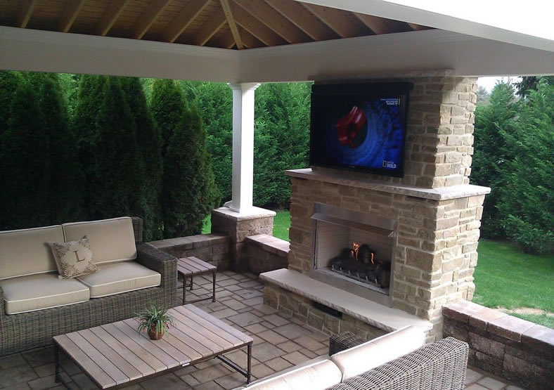 36 Outdoor Gas Fireplace Electronic, How To Build Outdoor Fireplace With Metal Studs
