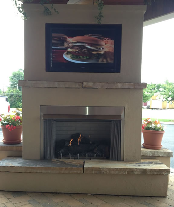 36 Outdoor Gas Fireplace Electronic, How To Turn On Outdoor Gas Fireplace