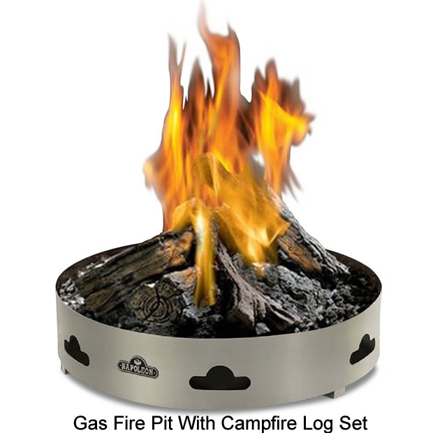 Gas Fire Pit Table With Campfire Log Set Fine's Gas Patioflame Gas Fire Pit Table ... - Gas Fire Pit Table With Campfire Log Set Fine's Gas