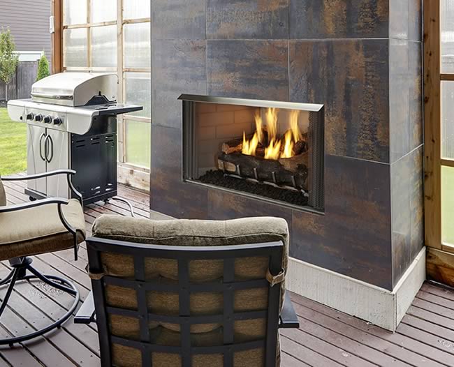 36 Inch Villa Outdoor Gas Fireplace Fine's Gas