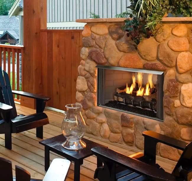 42 Inch Villa Outdoor Gas Fireplace Fine's Gas