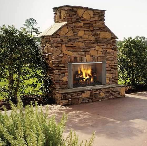 Villawood 42" Outdoor Wood Burning Fireplace | Fine's Gas