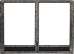 White Mountain Forged Iron Fireplace Door
