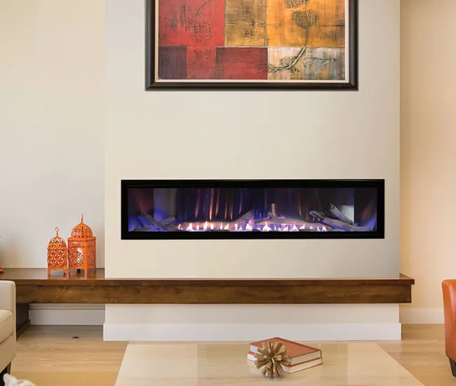 Boulevard 60-Inch Vent Free Linear Fireplace | Fine's Gas